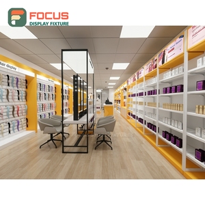 Premium Wig Display Cabinet Glass Door Multi Shelf Drawer Display Hair Extension Store Display Cabinet - Product Image 3