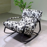 Fauteuil individuel en cuir confortable et moderne pour salon – Mobilier de détente pour la maison
