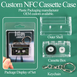 Llavero Mini NFC para Amantes de la Música, Llavero Personalizado con Diseño de CD, Cassette, Vinilo, Reproductor de CD KPOP - Product Image 5