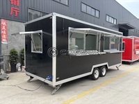 Meilleures ventes : Remorque alimentaire entièrement équipée avec système anti-incendie, résistante à la rouille, isolée, pour restauration rapide, barbecue, glaces et frites
