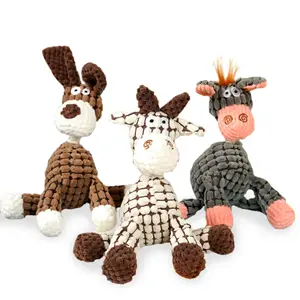 도매 박제 애완 동물 끽끽 소리 장난감 작은 중간 품종을위한 동물 개 장난감 봉제