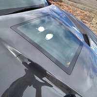 Nouvelle barre de renforcement de pare-chocs en fibre de carbone transparente Xw pour Infiniti Q50/Q50L 2014-2020 avec matériel de montage auto-adhésif