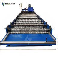 Máquina de fabricación de paneles de chapa corrugada automática de alta velocidad para techos, formación de azulejos con componentes de núcleo de Motor de rodamiento de engranajes