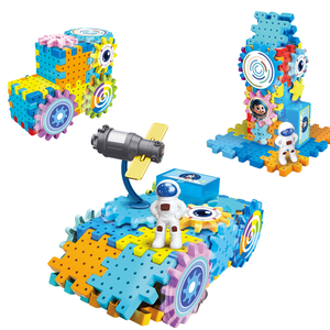 Factory Direct Montessori STEM Electric Space Gear Building <strong>Blocks</strong> Toys Set Wholesale Kids Tank Construction Toy - Product Image 3