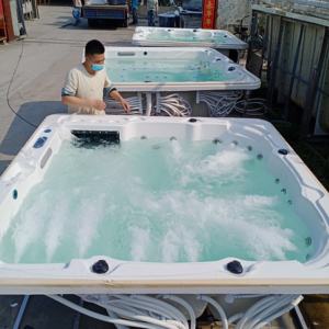 Luxe 4-6 personne Acrylique Shell Hot Tub <span class=keywords><strong>Spa</strong></span> Extérieur Avec Jacuzzier Et Bain De Massage De Fête - Product Image 6