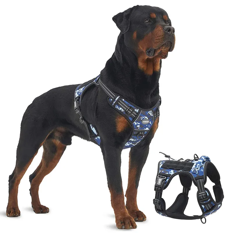 Easy Control Amazon Best Seller Military Pet Harness Adjustable breathable Service Dog Harnesses for Working or Training