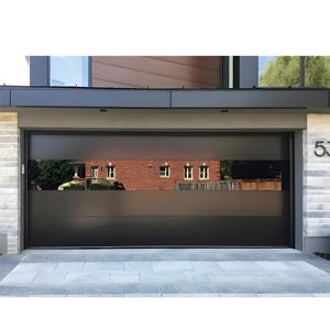 Portes <span class=keywords><strong>de</strong></span> <span class=keywords><strong>garage</strong></span> doubles automatiques en aluminium sans cadre, modernes et luxueuses, en verre trempé 16x8, pour villas - Product Image 1