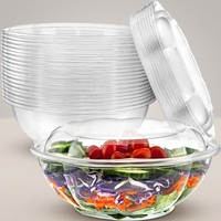 263 Boîtes d'emballage rondes en plastique PET jetables HUAYI de 3 mm d'épaisseur avec couvercle pour fruits, desserts et biscuits – Vente en gros usine