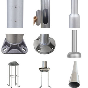 Lampadaire conique fabriqué poteau aluminium/acier inoxydable 6M 8M 10M 12M routes carrés fer conique lampadaire pôle - Product Image 2