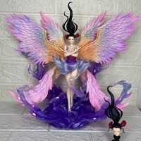 Versión de estudio, serie de coleccionista, pintura King Sky, ángel de seis alas, estatua GK de doble cabeza tallada, escala 1:8, PVC, hecha a mano...