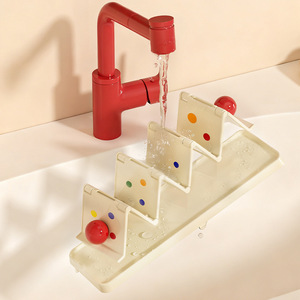 Imega Foldable Soap Dish Rectangular Plastic Self Drain Deck Mount Soap Holder for Bathroom Washbasin Storage Rack - Product Image 4
