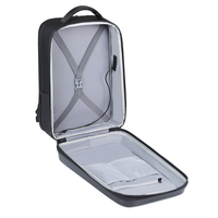 Sac à dos d'ordinateur portable de luxe populaire en cuir ABS, portable, pour voyage d'affaires, étanche, pour hommes, avec port USB