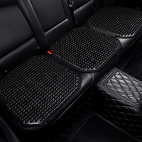 Housse de siège quatre saisons en coton respirant avec perles en bois de style chinois et résine de jade pour Audi A3 2003-2020, massage relaxant des fesses