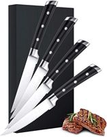 Le kit complet de couverts en acier inoxydable Set de couteaux de cuisine Set de blocs à couteaux 15pcs