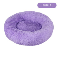 Niches pour animaux de compagnie personnalisées en peluche, écologiques, rondes, avec canapé en velours intégré, pour chiens et chats