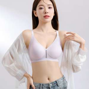 Ultra-Thin Seamless Summer Push-Up Bra Adjustable Knitted Jelly Strips Comfortable Soft Breathable Cups Wire Free Everyday - Product Image 2