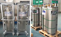 Cylindre de gaz d'oxygène liquide 210L 2.0mpa Lox/Lin/Lar bouteille de Dewar cylindre d'oxygène liquide cryogénique