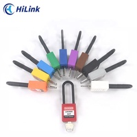Isolation de haute qualité bleu foncé Pad Lock 76mm de long manille en plastique cadenas de sécurité clé principale usine Stock caractéristique Durable