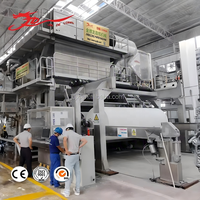 Machine automatique de fabrication de papier toilette en rouleaux jumbo de 2850 mm, équipement de production de papier toilette à partir de papier recyclé