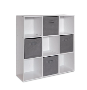 PB Paper White 9 Cube Unit Almacenamiento Estantería Panel de estudio Muebles Sala de estar Gabinetes Librería - Product Image 1