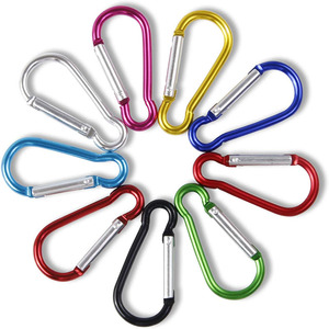 Lfedc <span class=keywords><strong>2</strong></span> "dày hình dạng đèn #5 mùa xuân <span class=keywords><strong>Snap</strong></span> <span class=keywords><strong>Hooks</strong></span> Keyring Keychain nhôm Carabiner Clips cho kính Túi - Product Image 1