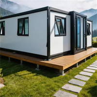 Maison préfabriquée de luxe confortable à 2 chambres, type maisonnette modulaire