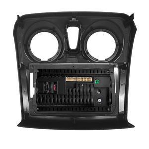 Podofo 2 Din radyo çerçeve özel kiti Renault SANDERO için yuvarlak delik 2014-2017 araba radyo kurulum paneli arayüzü montaj çerçevesi - Product Image 4