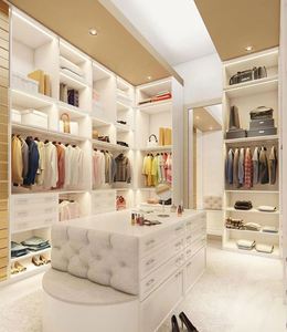 Modern <b>Corner</b> Wardrobe Women Cloakroom Walk in Closet Design for Lady Bedroom - Product Image 6