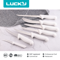 Couteau à os de 8 pouces Couteau de boucher professionnel commercial étroit et droit NSF Certify