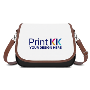 Sac à bandoulière en cuir pour femme avec impression personnalisée Kk, motif lettres, usage quotidien toutes saisons - Product Image 1