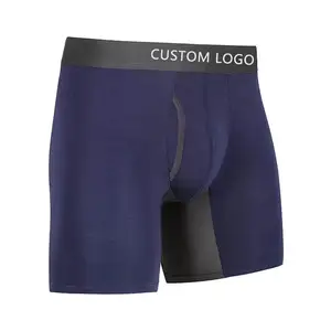 Calcinha boxer de bambu plus size para homens BSCI roupa íntima personalizada