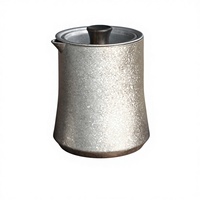Service à thé en titane pur - Portable pour le camping en plein air et l'usage domestique, design minimaliste moderne