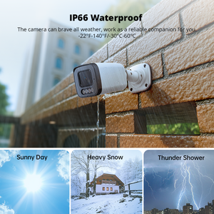 5MP POE ngoài trời an ninh Bullet Camera đầy màu sắc tầm nhìn ban đêm không thấm nước hai chiều âm thanh CCTV Mạng Camera CMOS cảm biến dữ liệu đám mây - Product Image 6