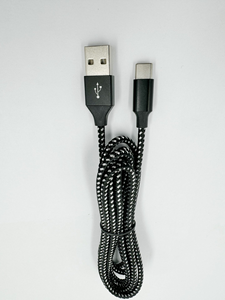 Cavo USB da Tipo <span class=keywords><strong>A</strong></span> <span class=keywords><strong>a</strong></span> Tipo <span class=keywords><strong>C</strong></span> in Nylon Intrecciato per Ricarica Rapida e Trasferimento Dati con Protezione Rinforzata Contro la Torsione per Telefoni Cellulari - Product Image 2