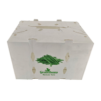 Emballage pour légumes Yuexin Greenbeans, boîte en plastique Coroplast empilable, imperméable, réutilisable, recyclable, en PP ondulé