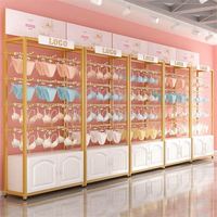 Présentoir personnalisé en métal et bois pour sous-vêtements, soutiens-gorge, lingerie, maillots de bain, avec surface de finition Vansih, montage facile