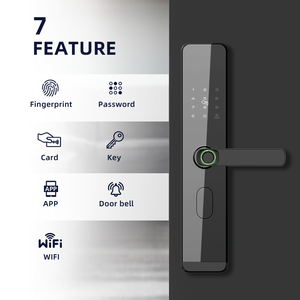 UIELOCK D1-<span class=keywords><strong>3</strong></span> Slimme Deurvergrendeling Vingerafdrukknop Tuya WiFi Netwerk Cloud <span class=keywords><strong>Data</strong></span> Opslag Beveiligingsdeurvergrendeling voor Thuisgebruik Stalen Deur - Product Image 2