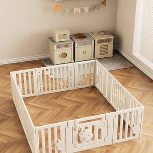 Parc pour bébé Forme libre facile à assembler Parc pour bébé d'intérieur Jeu pliable - Product Image 5
