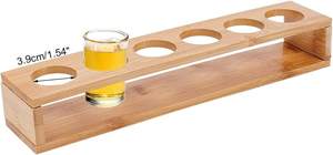 Accesorios de Bar, Paleta de Madera Personalizada para Vasos de Cerveza, Whisky, Vino, Licor, <span class=keywords><strong>Vodka</strong></span>, Tequila, Ron, Tabla de Degustación - Product Image 3