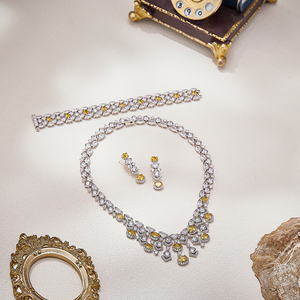 <span class=keywords><strong>Collier</strong></span> de soirée pour femme style <span class=keywords><strong>marocain</strong></span>, zircon de qualité 5A, laiton, bijoux de haute qualité, article très vendu à Dubaï - Product Image 6