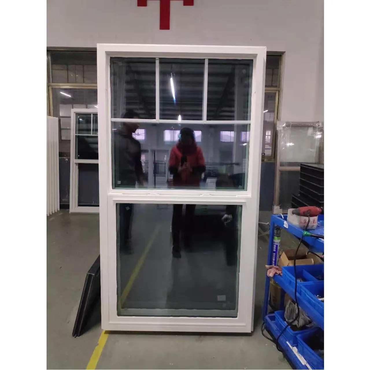 أمريكا الشمالية الفينيل weika نافذة واحدة معلقة نافذة عمودية منزلقة محارة العلامة التجارية pvc نافذة الصين مصنع pvc نوافذ معلقة