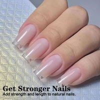 Biab gel de construction pour ongles TPO sans HEMA en bouteille, 49 couleurs, extension de vernis à ongles en gel de construction UV semi-permanent et transparent, marque privée