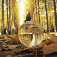 Petit pont de haute qualité en gros photographie K9 boule de verre 60mm boule de cristal clair avec support