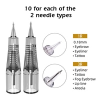 Kit de Microblading Corée PMU Noir Allemagne Appareil de Maquillage Permanent Semi Sans Fil