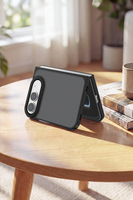 Coque de téléphone mate translucide antidérapante pour iPhone Duo, protection de l'objectif, prise en main confortable, surface pliable durable, étui Duo, étui pour lunettes