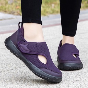 Chaussures en maille respirantes unisexes de grande taille à bout large Chaussures en maille <span class=keywords><strong>pour</strong></span> personnes d'âge moyen et âgées avec <span class=keywords><strong>hallux</strong></span> <span class=keywords><strong>valgus</strong></span> Pieds épais et enflés - Product Image 5