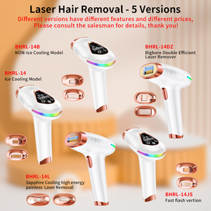 Enfriamiento por hielo, para uso doméstico, permanente, portátil, indoloro, dispositivo manual, aparato de  depilación láser IPL - Product Image 2