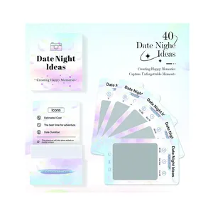 Date Night Couple Idées Jeux de Cartes pour Couples Unique Date Deck Scratch Off Cards Romantique Couples Cadeaux