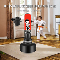 Sac de frappe à eau pour enfants avec gants de boxe et pompe à air électrique pour garçons et filles de 3 à 15 ans, entraînement de karaté