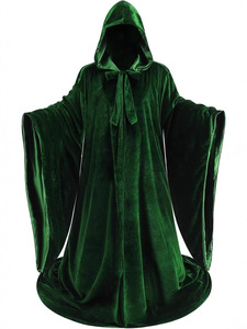 Capa con Capucha <span class=keywords><strong>de</strong></span> Gamuza <span class=keywords><strong>de</strong></span> <span class=keywords><strong>Bruja</strong></span> <span class=keywords><strong>para</strong></span> Adultos, <span class=keywords><strong>Disfraz</strong></span> <span class=keywords><strong>de</strong></span> Mago <span class=keywords><strong>para</strong></span> Fiesta <span class=keywords><strong>de</strong></span> Carnaval, Capa <span class=keywords><strong>de</strong></span> la Muerte <span class=keywords><strong>para</strong></span> Representaciones Escénicas, Capa Larga - Product Image 1